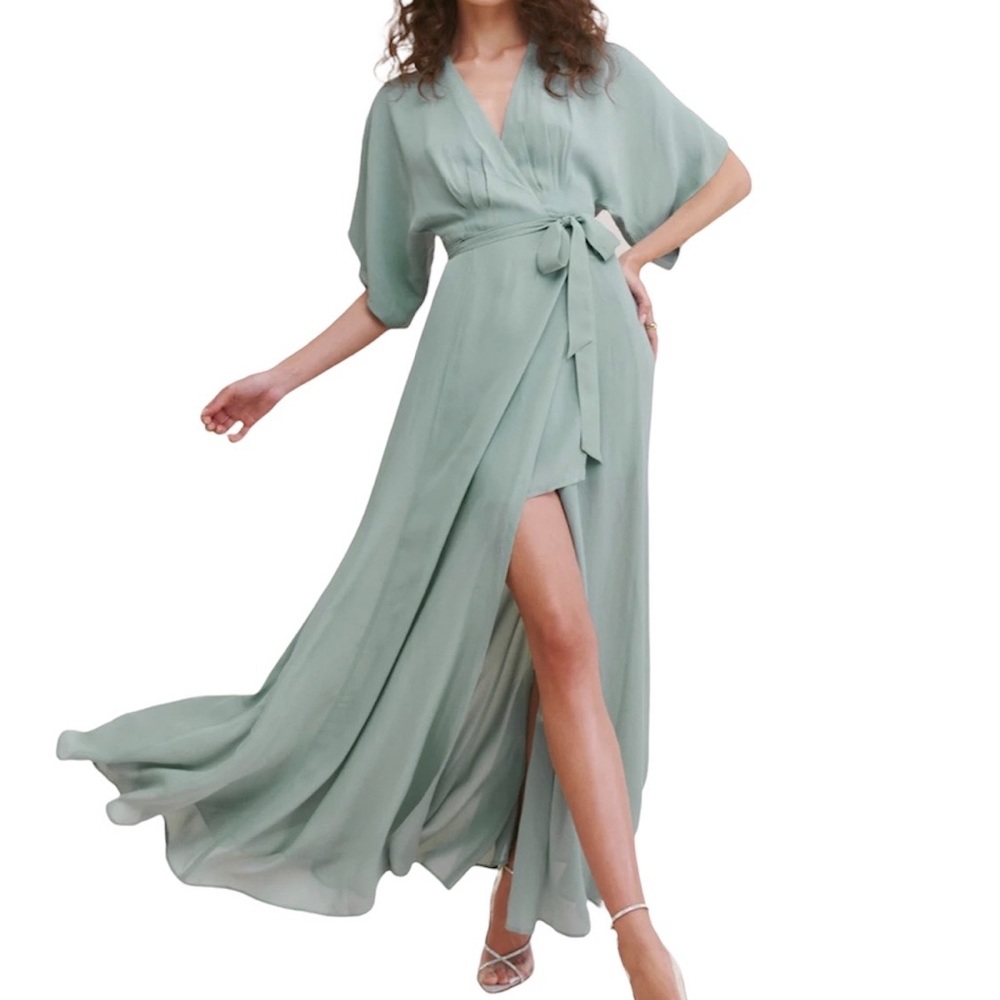 Reformation Winslow Wrap Dress